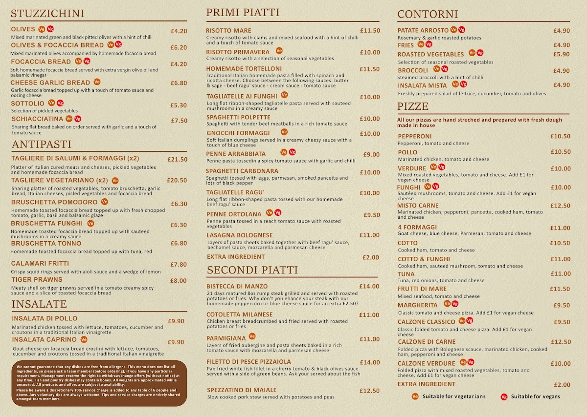 Menu Ristorante Caffe' Gustami-1